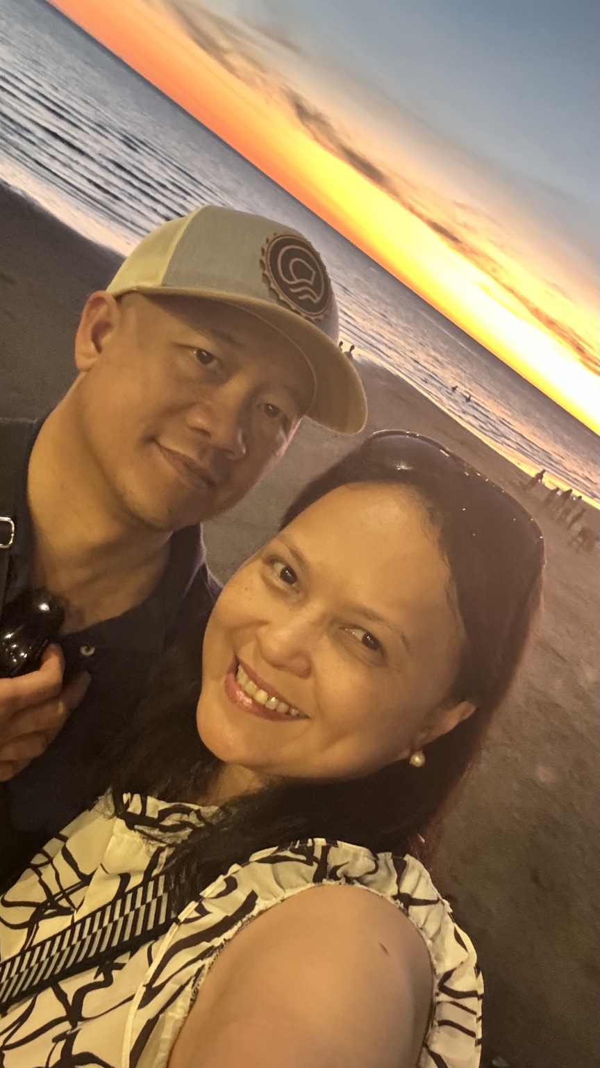 Elsbeth and Nathaniel at sunset