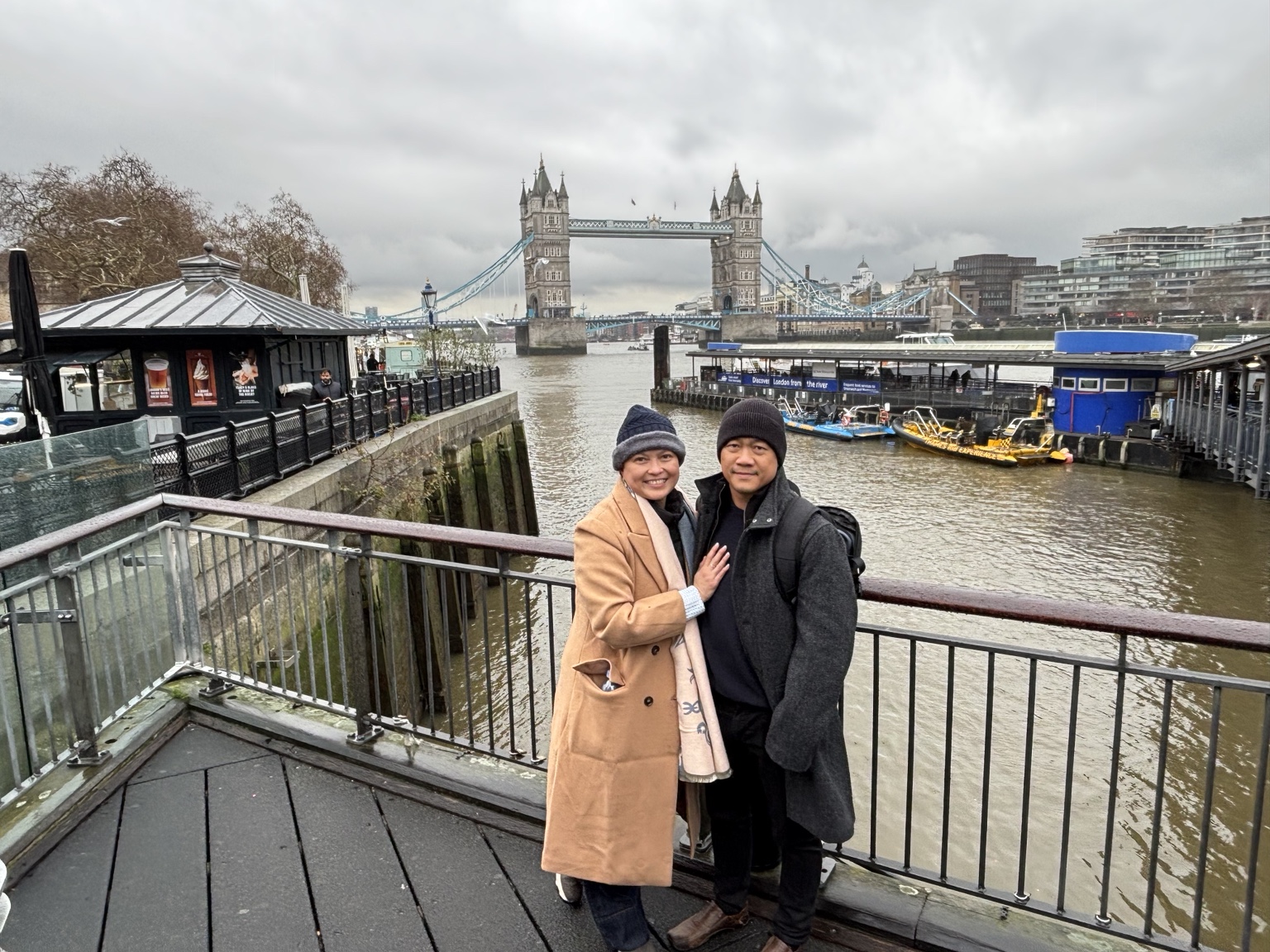 Elsbeth and Nathaniel at Tower Bridge
